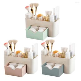 Storage Boxes Portable Cosmetic Box With Drawers Multifunction Desktop Plastic Jewellery Save Place