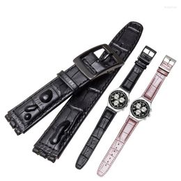 Watch Bands High Quality Genuine Leather Straps 17mm With Stainless Steel Clasp Deli22