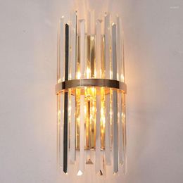 Lampade da parete Post Modern Luxury Glass Tube Rod Light Lamp LED Optional Decorative Sconce Fixture Fitting