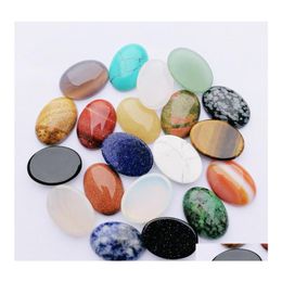 Arts And Crafts Natural Crystal Semiprecious Stone 25X18Mm Face For Necklace Ring Earrrings Jewelry Accessory Drop Delivery Home Gard Dhp0T