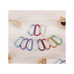 Key Rings Carabiner D Clip Dog Leash Harness Keyfobs Small Assorted Cam Aluminum Carabiners Keychain Outdoor Tool Dhs Drop Delivery J Dhqum