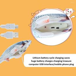 Cat Toys 30CM Electronic Pet Toy Electric USB Charging Simulation Bouncing Fish For Dog Chewing Playing Biting Supplies295v