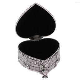 Jewellery Pouches Retro Heart Metal Box Case Flower Trinkets Container Casket European Style