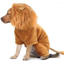 Dog Apparel Cat Lion Costume Pet Clothes For Halloween Party Simulation Dress Up Cosplay Outfits Puppy Small Dogs Hooded Jumpsuit