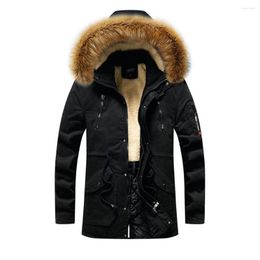 Men's Down Nice Tide Fashion Brand Winter Jacket Men Parka Coat Overseas Fur Hood Male Cold Casual M-3XL