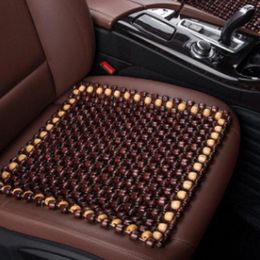 Car Seat Covers Wood Bead Cushion Summer Breathable Cooling Cover Pad Office Massage Air Ventilation Mesh Mat