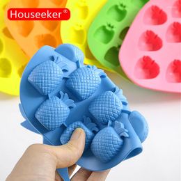 Baking Moulds Silicone Chocolate Small Pastries Fudge Cake Mould Pineapple Shape Ice Tray DIY Creative Cube Kitchen Accessories