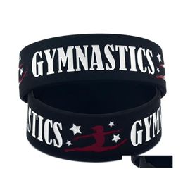 Charm Bracelets Arrivals Gymnastics Sile For Women Men Letter Sports Wristband Bangle Fashion Jewellery Gift In Bk Drop Delivery Otu5J