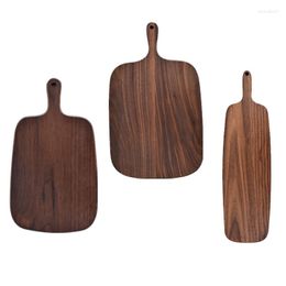 Plates Chopping Boards Solid Wood Cutting Board Black Walnut Pizza Whole Steak Bread Fruit