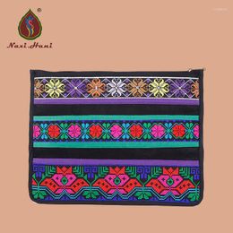 Evening Bags 2 Colours Ethnic Cross Stitch Day Clutches Canvas Briefcase Fashion Mobile Phone Laptop Vintage Women