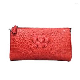 Evening Bags Wanexing Thailand Crocodile Leather Single Shoulder Bag Leisure Oblique Cross Package Fashion Trend Women Chain