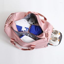 Storage Bags Fitness Bag Dry Wet Separation Female Nylon Pilates Luggage Large Capacity Swimming Yoga