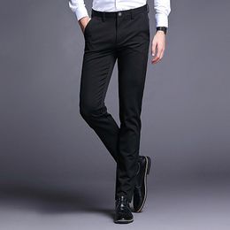 Men's Suits & Blazers Jbersee High Quality Men Pants Black Wedding Suit Slim Fit Business Trousers Work Plus Size Casual Dress