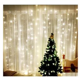 Led Strings 300Leds 9.8Ft X 3X Lights Wedding Christmas String Birthday Party Outdoor Home Decorative Fairy Curtain Garlands Drop De Otcav