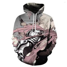 Men's Hoodies 3D Fullmetal Alchemist Men Women Fashion Casual Cartoon Hoodie Brand Autumn Winter Warm Funny Streetwear Sweatshirt