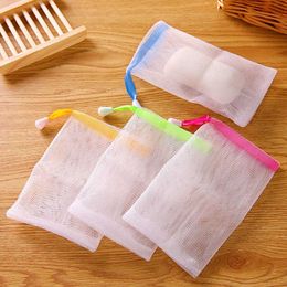 Making Bubbles Soap Scrubbers Saver Sack Mesh Soap Pouch Soap Storage Bag Drawstring Holder Bath Supplies 1223942