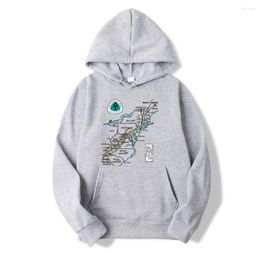 Men's Hoodies Appalachian National Scenic Trail Map At Sport Unisex Sweatshirts Mens Casual Tops Autumn Winter Pullover
