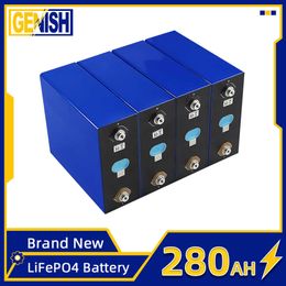 3.2V Lifepo4 280Ah Battery 1/4/8/16/32PCS Solar Rechargable Battery DIY 12V 24V 48V For RV EV Forklift Wheelchair Golf Cart Boat