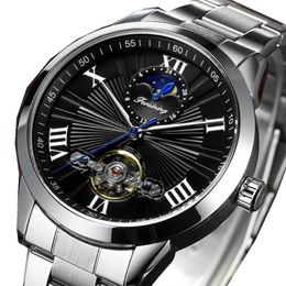 Relógios de pulso para o clássico masculino clássico Tourbillon Watch Moda