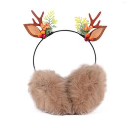Berets Winter Warm Earmuffs Christmas Funny Fairy Fuzzy Ears Ladies Behind The Head Warmer For Running