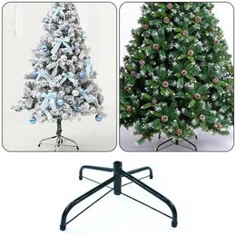 Christmas Decorations 35/40/45/50cm Tree Base Stand Foldable Xmas Trees Bottom Mount Brackets Holiday Party Decoration Gadgets