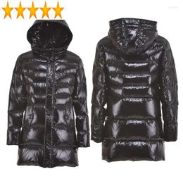 Men's Down Winter Hooded Warm Coat Parkas Long Puffer 90% White Duck Jacket Men Clothing Veste Homme