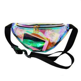 Waist Bags Unisex Glitter Bag Selling Caja Fuerte Secreta Oculta Fashion Hologram Transparent Laser PVC PU Fanny Pack