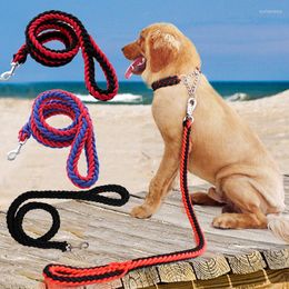 Dog Collars Super Strong Nylon Big Leash Solid Thicken Pet Leashes For Medium Large Dogs Doberman Alaskan Malamute Pets Outdoor Supplies