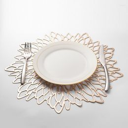 Table Mats 10 Pack Pressed Metallic Placemats Charger Wedding Accent Centrepiece Flower