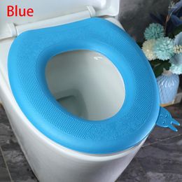 Toilet Seat Covers 1PC Handle Cover O-shape Waterpoof Soft Washable Closestool Mat Pad Cushion Bathroom Accessories