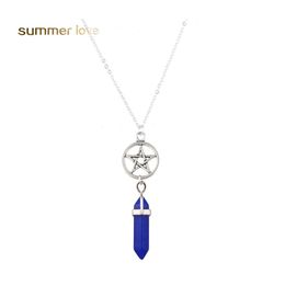 Pendant Necklaces Natural Agate Stone Opal Crystal Quartz Charm Necklace Unique Star Accessaries Neclaces For Womens Jewellery 2021 Dr Dhgws