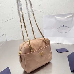 2023 brand luxury Evening Bags New Lingge nylon canvas parachute tofu bag Oxford cloth camera Double chain single shoulder cross body tramp