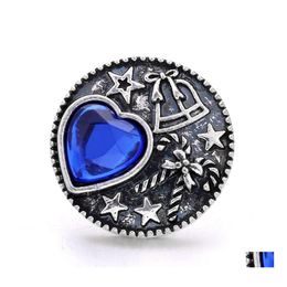 Arts And Crafts Metal Heart Snap Button Clasps Jewellery Findings 18Mm Snaps Buttons Diy Earrings Necklace Bracelet Jewelery Acc Drop Dhe2B