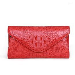 Evening Bags Dae Crocodile Skin Female Bag Leather Chain Fashion Party Women One Shoulder Cross Body