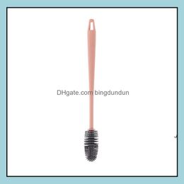 Cleaning Brushes Sile Cup Brush Kitchen Tool Long Handle Drink Wineglass Bottle Glass Rre13405 Drop Delivery Home Garden Housekee Or Otivt