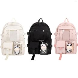 School Bags Cartoon Backpack Bag With Side Pockets Women Gift Teenager Travel