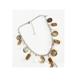 Beaded Necklaces Fashion Jewellery Vintage Necklace Picture Stone Shell Beads Drop Delivery Pendants Dh9Zg