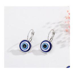 Dangle Chandelier Fashion Jewelry Turkish Symbol Evil Eyes Earrings Resin Beads Blue Eye Earring Drop Delivery Dhuld