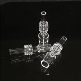 smoking pipe 10mm 14mm 18mm Quartz Collector Tips Thick Straw Drop Quartz Tester Straw Tube Tip for Mini Collector Kits