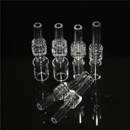 10mm 14mm 18mm Quartz Tip Smoking Accessories For Nectar Kit Dab Straw Tube Drip Tips Glass Water Bongs Partner VS Ceramic nail