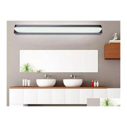 Wall Lamps 9W 14W 16W 24W 30W Led Mirror Light Ac 90265V Modern Cosmetic Acrylic Lamp Bathroom Lighting Waterproof Fogproof For Drop Otrl7