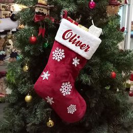 Christmas Decorations Personalized Stockings Xmas Gift Stocking Decor Custom Name Pet