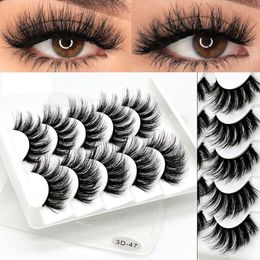 False Eyelashes Lolita Faux Mink Hair Wispies Fluffy 3D Multilayers Long Thick Full Volume Beauty Fashion Eye Lash Extension