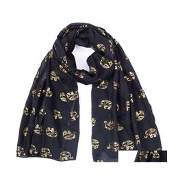Scarves Summer Shawls Woman White Gilding Elephant Scarfs Beach For Womens Ladies Drop Delivery Fashion Accessories Hats Gloves Ot2Dj