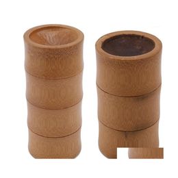 Storage Bottles Jars Bamboo Tube Box Airtight Small Container Spices Jar With Lid Travel Sealed Kitchen Box1 Drop Delivery Home Ga Dhqen
