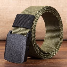 Waist Support Men Outdoor Canvas Belt Hiking Camping Safety Hunting Sports Wearable Breathable Military Tactical