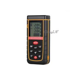 Laser Rangefinders Wholesaledigital Backlight Lcd Display 80M 262Ft Distance Meter Range Finder Area/Volume Measure Tape Lazer Range Dhjxe