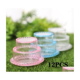 Gift Wrap 12 Pcs Transparent Ps Grade Plastic Candy Box Cake Model Shape Storage1 Drop Delivery Home Garden Festive Party Supplies Ev Dhzqh