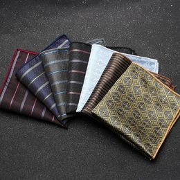 Neck Ties Sitonjwly Men's Polyester Handkerchief For Wedding Party Hanky Gentleman Groom Pocket Square Classic Chest TowelNeck