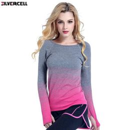 Women's T Shirts Professional Dry Quick Fitness Casual Shirt Compression Tights Women Workout Long Sleeve T-Shirts Undershirt Tees TopsWome